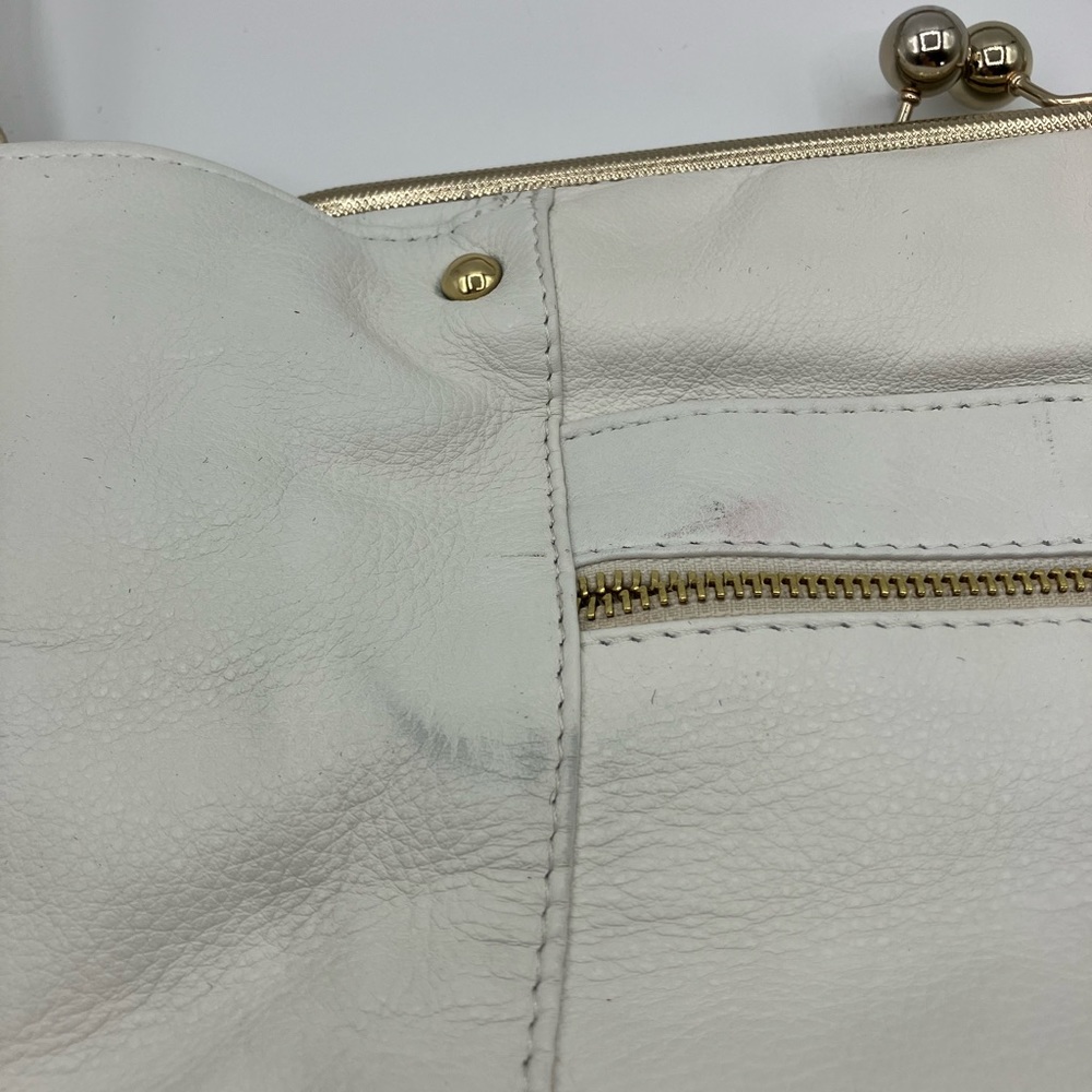EMMA FOX tote satchel large HANDBAG White Leather Shoulder & Handle - Picture 11 of 16